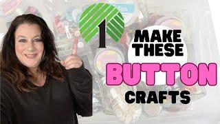 AMAZING Ways to Reuse OLD BUTTONS I DOLLAR TREE BUTTON DIY Crafts | DIY Button Art