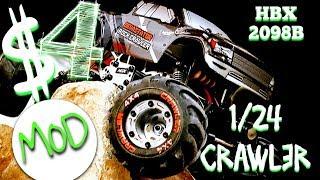 $4 Weighted Wheel MOD any Scale Truck Axial Traxxas TRX4 Video is HBX 1/24 RC Crawler