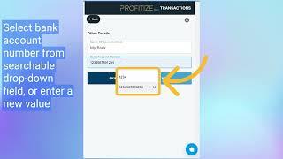 How to use  ADD TRANSACTIONS  to enter transactions in PROFITIZE