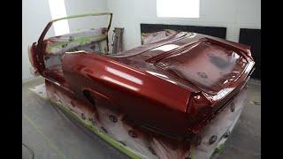 Freshly painted 1968 Chevy Chevelle convertible. Muscle car restoration by MetalWorks Classic Auto