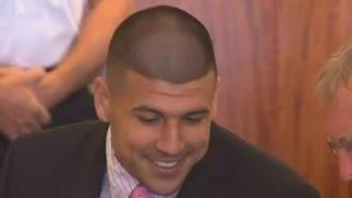 What was Aaron Hernandez saying with his body language?