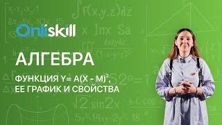 АЛГЕБРА 9 класс: Функция y= а(x - m)^2, ее график и свойства