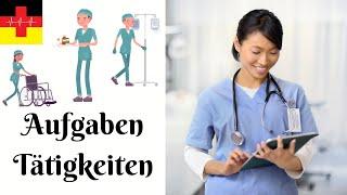 44 Tasks and Activities of the Nurse in Germany ️ - Deutsch lernen für die Pflege