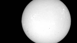 The sun in h-alpha captured using a Lunt LS100T, DMK41, Atik 0.5x focal reducer on 12/27/2014.