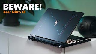 Acer Nitro 16 - a solid gaming notebook, weirdly configured!