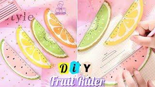 How to make cute fruit ruler at home _ DIY fruit ruler