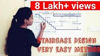 Staircase Design | Easy Method to Design Staircase | Design of Staircase |  Civil engineering