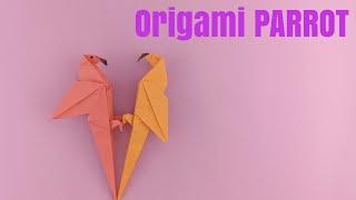 Оригами ПОПУГАЙ из бумаги | Оригами Птичка | Origami Paper Parrot