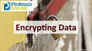 Encrypting Data - CompTIA Security+ SY0-701 - 1.4