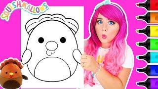 Coloring Squishmallows Terry the Turkey Coloring Page | Ohuhu Art Markers