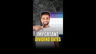 Invest before this date to get DIVIDENDS | Record date vs Ex-dividend date |