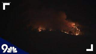 Fire burning 30-40 acres above Silverthorne forces evacuations