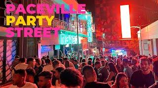 Walking tour through Malta`s biggest party street: Paceville Nightlife