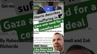 Harris describes suffering in Gaza and need for a ceasefire deal after meeting with Netanyahu! #news