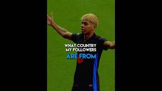 What country my followers are from #football #shorts #edit #fyp