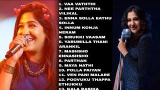 Shweta Mohan Hits | love songs  | Jukebox tamil | SLX BGM  #love #shweta #lovesong #song
