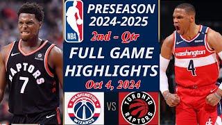 Washington Wizards vs Toronto Raptors | Game Highlights | Oct 6,2024 | NBA TODAY | NBA HIGHLIGHTS