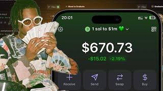 1 SOL TO $1.000.000 EP.1 (Memecoin Challenge)