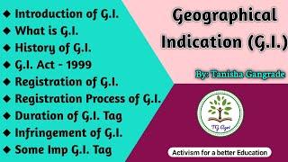 Geographical Indication | GI Tag | Geographical Indication Tag | by Tanisha Gangrade
