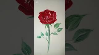 How to draw a rose  with watercolor #art #tutorial #painting #drawing #flowers  #watercolor #rose