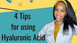 4 tips for using Hyaluronic Acid #shorts