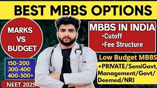 Neet 2025 Cutoff Low Budget Private MBBS Colleges| Marks vs Budget|Neet Low Marks MBBS Fee Structure