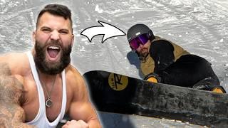 Bodybuilders Try Snowboarding | Too Swole to Shred?