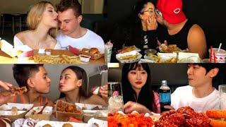 BEST ASMR ROMANTIC COUPLE'S TOGETHER MUKBANG'S COMPILATION