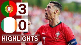 Portugal vs Ireland (3-0) Extended HIGHLIGHTS: Ronaldo 2 Goals & Felix Goal!