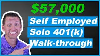 How to calculate solo 401k contributions [Self Employed Retirement Plan]