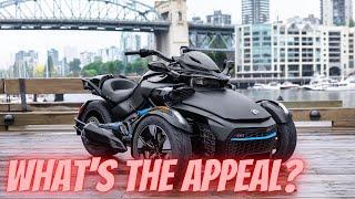 Harley Rider Tests Out A Can Am Spyder For The First Time