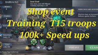 King of Avalon Shop Event | Training  t15 troops | 100k+ Speed ups gone | DB7 Gameplay