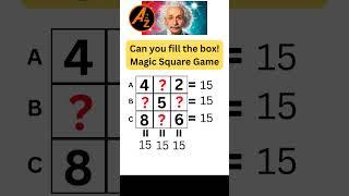 Mind-Boggling Brain Test: Can You Master the Magical Square? #Shorts #Trending #Viral