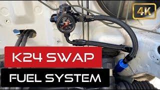 k24 SWAP EK FUEL SYSTEM DIY!!!!!!!!