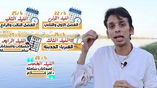 خطة ليالي الامتحان  شرح وافي + حل علي كل الافكار + امتحانات شامله )