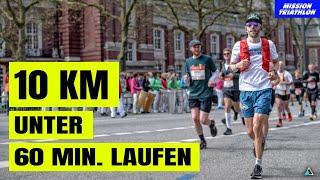 10 km in unter 60 Min Joggen - So schaffst Du es 