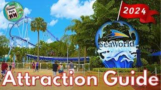 SeaWorld Orlando ATTRACTION GUIDE - 2024 - All Rides & Shows - Florida