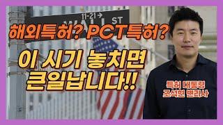 해외특허, PCT특허는 시기를 놓치면 큰일납니다? 해외출원 PCT출원 시기 대공개!!