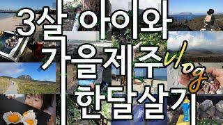 아이와 제주도 한달살기 브이로그 *10월 한달 요약* Child with Jeju island