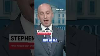 Stephen Miller throws down the hammer on Biden for the catastrophes Trump has had to reverse #news