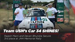 Podium Finish at JHH Rally! Team USN: Car 34 - Ford Escort