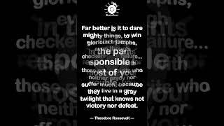 Best Theodore Roosevelt Quotes | EP 2 | @QuotesTunes #Shorts