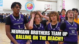 NEUMANN BROTHERS TEAMED UP AT BALLING ON THE BEACH!! Niles Neumann and Noah Newman was COOKIN'!