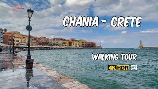 Walking Chania's Waterfront in 4K HDR | Crete, Greece