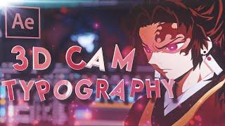 3D Typography - After Effects AMV Tutorial