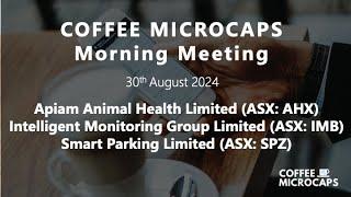 Coffee Microcaps Morning Meeting with AHX, IMB and SPZ 30.08.24 #coffeemicrocaps