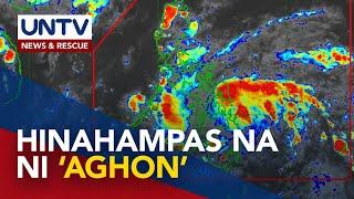 ‘Aghon’, ramdam na sa Vis-Min areas; Babala ng bagyo, nakataas sa maraming lugar – PAGASA