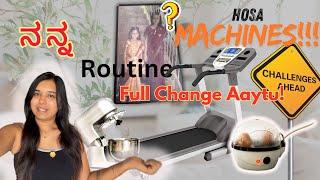 Nanna Routine Full Change Aaytu!  Hosa Machines + 10-Day Challenge!!! #varsha_kaveri #youtube