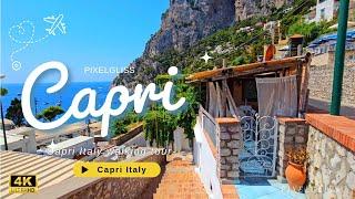 Capri || Italy  4k walking tour 2024, The beautiful islands of Capri Italy