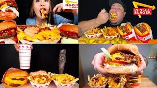 BEST *IN AND OUT BURGER AND FRIES* ASMR MUKBANG COMPILATION